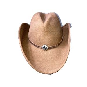 VINTAGE OLD COUNTY ROAD 100% Wool HAT Size Medium Yellowstone Cowboy Hat Western